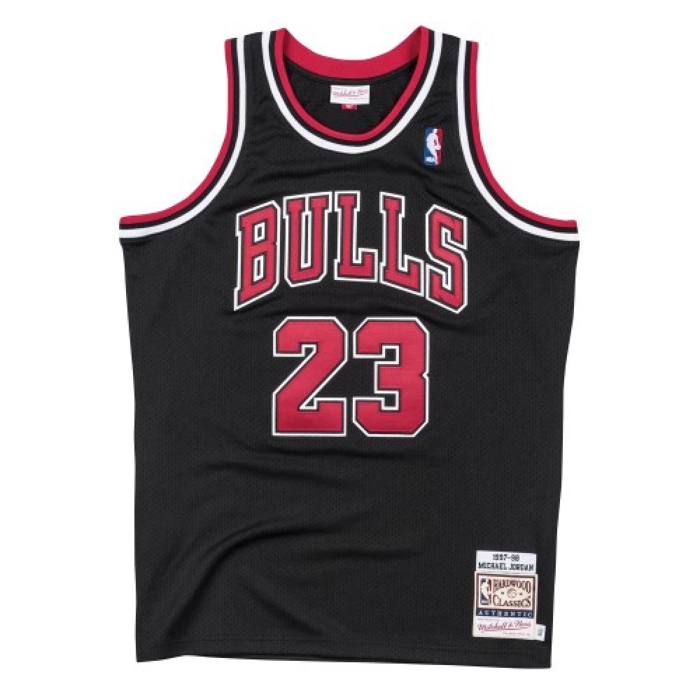 Men's Chicago Bulls Michael Jordan #23 Throwback Black 1997-98 Hardwood Classics Player Jersey-Pro Kit Vault | Brand New 26/27 Sports Jerseys